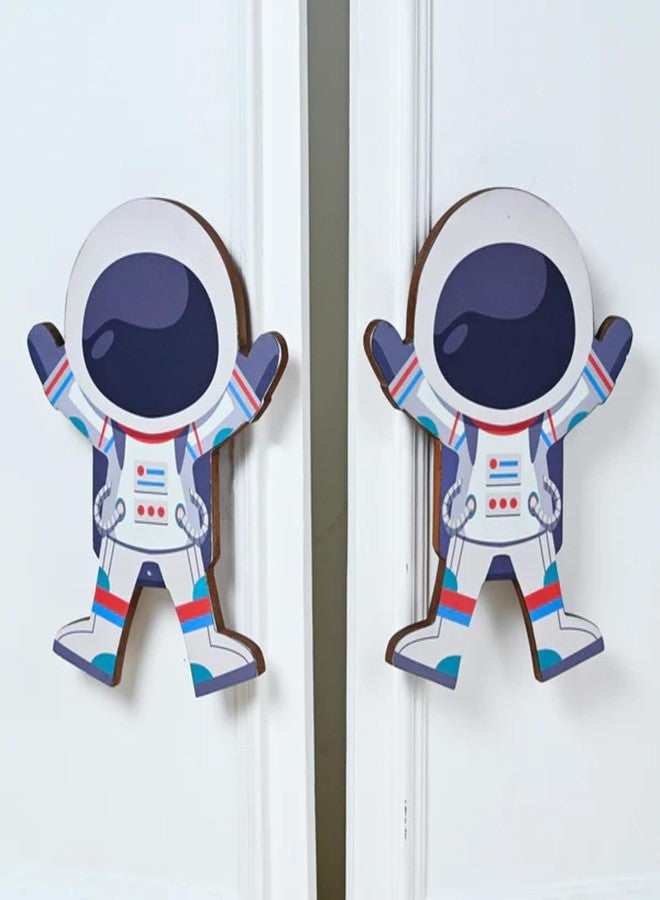 Look Mumma Astronaut Premium Wooden Cupboard Handle/Drawer - Handcrafted Kids Room Hardware - Image 3